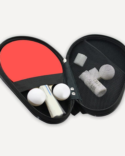 Elegant Faux Leather & Velvet Paddle Storage Case for Table Tennis Racket