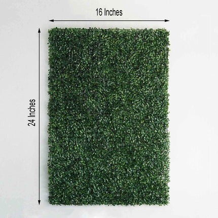 AliKopy 11 Sq Ft Dark Green Boxwood Hedge Mat - 4 Durable Panels