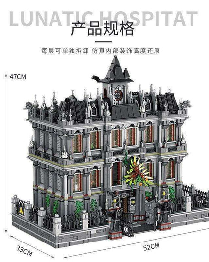 Mega Lunatic Asylum Architectural Masterpiece Building Set with 7537 Pieces - Unleash Your Creative Genius