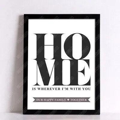 Whimsical Homely Vibes Canvas Art Print - Celebrating the Heart of Home