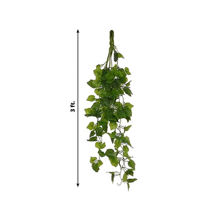 AliKopy 3-Pack 3ft Hanging Bush Vines - Lifelike Cottonwood Leaves