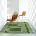 Eternal Charm Vintage Striped Area Rug with Timeless Retro Elegance