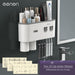 Sleek Magnetic Toothbrush and Toothpaste Organizer with Automatic Dispenser for a Stylish Bathroom Upgrade