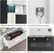 Sleek Magnetic Toothbrush and Toothpaste Organizer with Automatic Dispenser for a Stylish Bathroom Upgrade