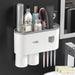 Sleek Magnetic Toothbrush and Toothpaste Organizer with Automatic Dispenser for a Stylish Bathroom Upgrade