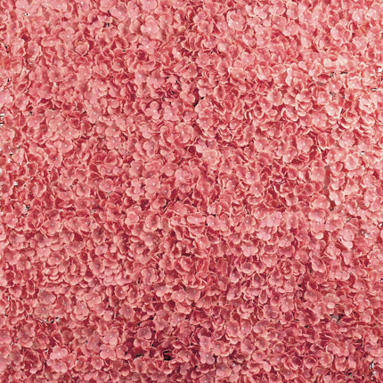 AliKopy 11 Sq Ft Dusty Rose UV Protected Hydrangea Wall Mat - 4 Panels
