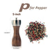 Top-Quality Beech Salt and Pepper Grinder Set with Precision Carbon Steel Rotor