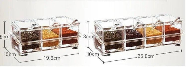 Transparent Spice Storage Solution - Elevate Your Kitchen Organization