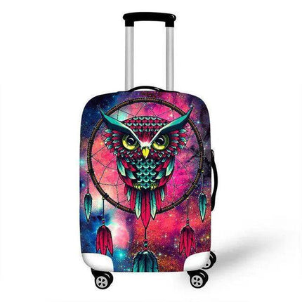 Travel in Style: Creative Neoprene XL Suitcase Cover with Airplane Motif