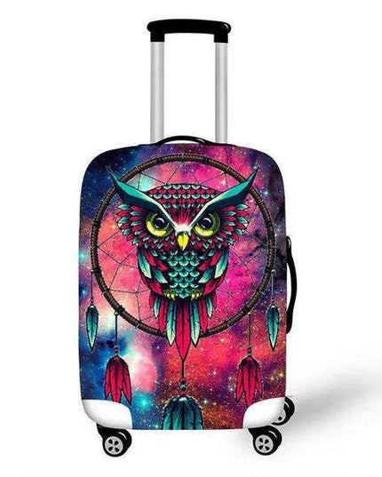 Travel in Style: Creative Neoprene XL Suitcase Cover with Airplane Motif
