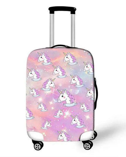 Travel in Style: Creative Neoprene XL Suitcase Cover with Airplane Motif