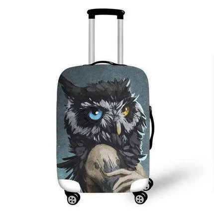 Travel in Style: Creative Neoprene XL Suitcase Cover with Airplane Motif