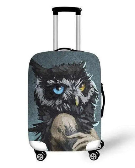 Travel in Style: Creative Neoprene XL Suitcase Cover with Airplane Motif