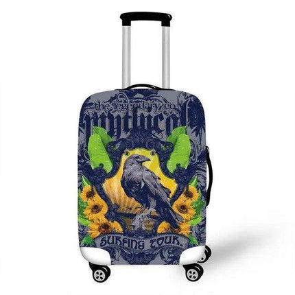 Travel in Style: Creative Neoprene XL Suitcase Cover with Airplane Motif