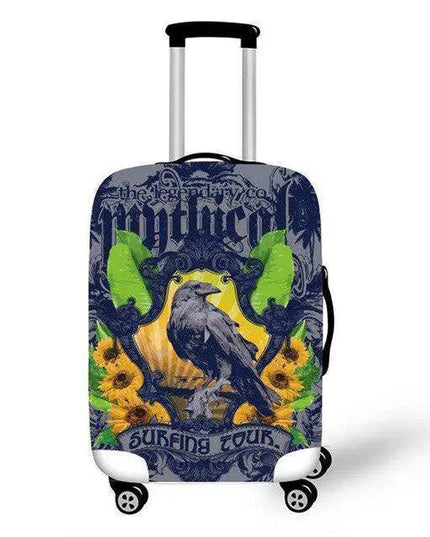 Travel in Style: Creative Neoprene XL Suitcase Cover with Airplane Motif