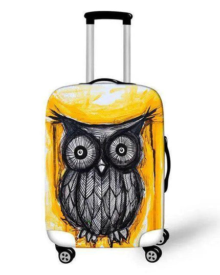 Travel in Style: Creative Neoprene XL Suitcase Cover with Airplane Motif
