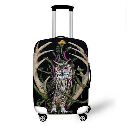 Travel in Style: Creative Neoprene XL Suitcase Cover with Airplane Motif