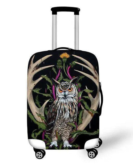 Travel in Style: Creative Neoprene XL Suitcase Cover with Airplane Motif