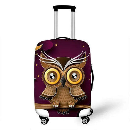 Travel in Style: Creative Neoprene XL Suitcase Cover with Airplane Motif