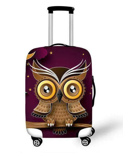 Travel in Style: Creative Neoprene XL Suitcase Cover with Airplane Motif