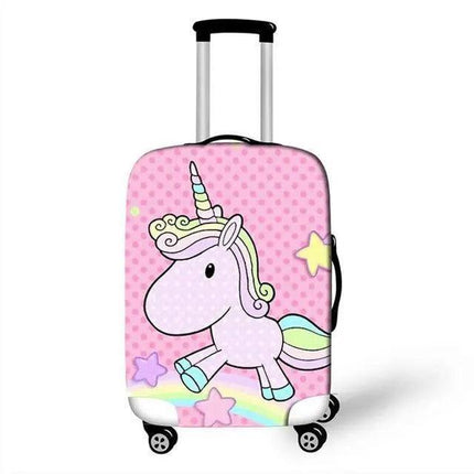 Travel in Style: Creative Neoprene XL Suitcase Cover with Airplane Motif