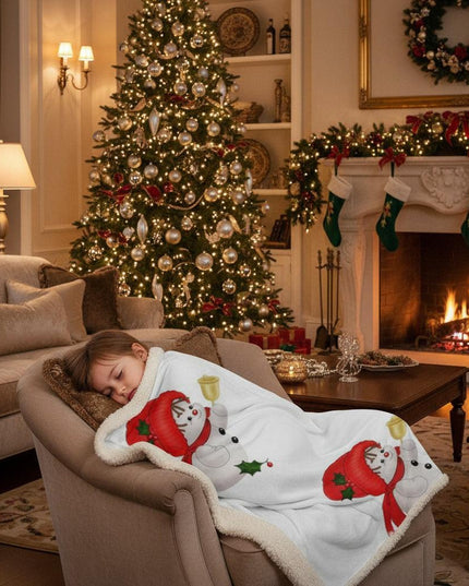 Cozy Sherpa Fleece Holiday Blanket for Ultimate Festive Comfort