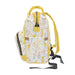 Luxe Floral Multifunctional Diaper Backpack for Stylish Parents
