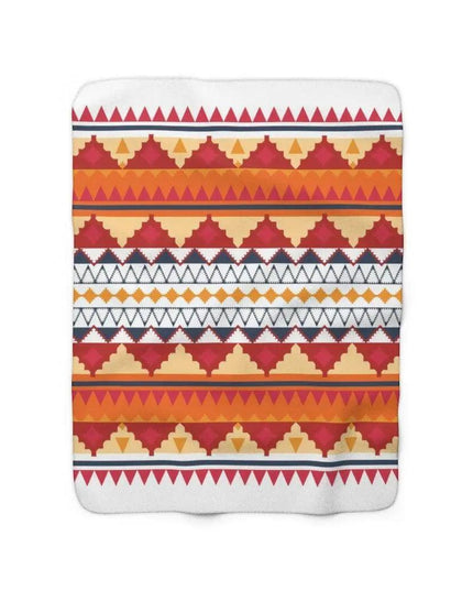 Chic Tribal Plush Sherpa Fleece Blanket