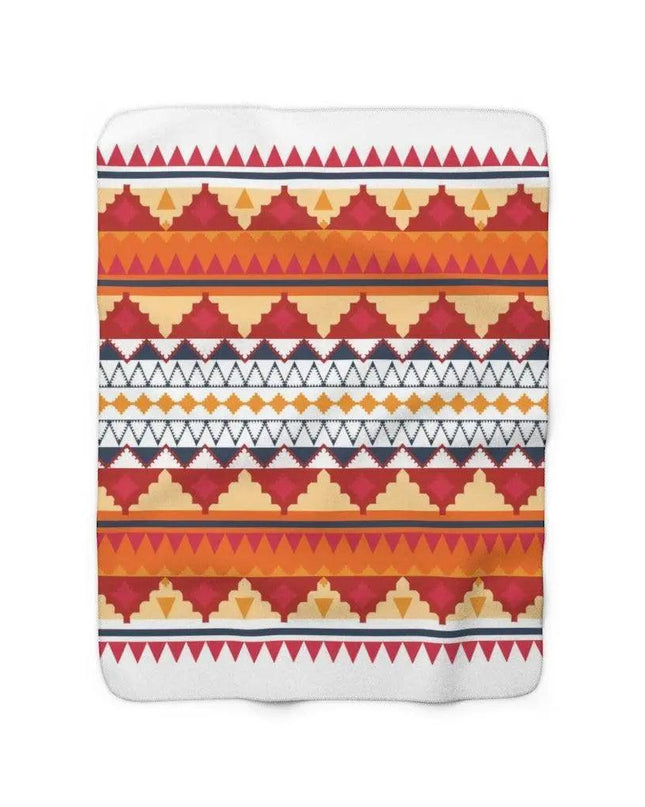 Chic Tribal Plush Sherpa Fleece Blanket