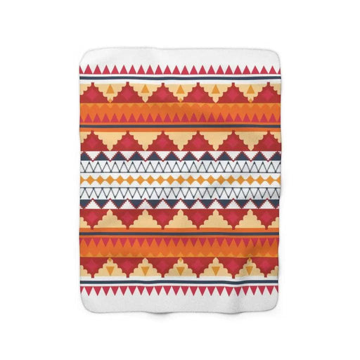 Cozy Tribal Print Sherpa Blanket