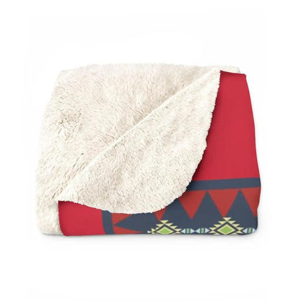 Chic Tribal Sherpa Fleece Throw Blanket for Cozy Moments