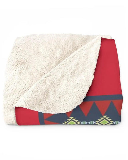 Chic Tribal Sherpa Fleece Throw Blanket for Cozy Moments