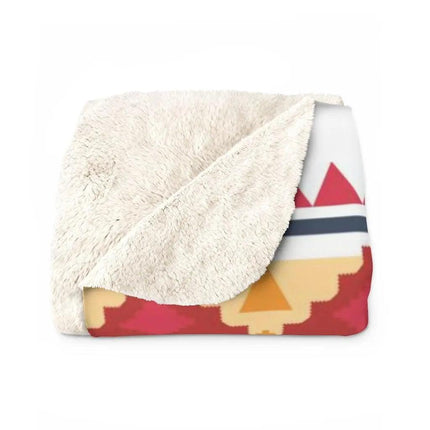 Chic Tribal Plush Sherpa Fleece Blanket