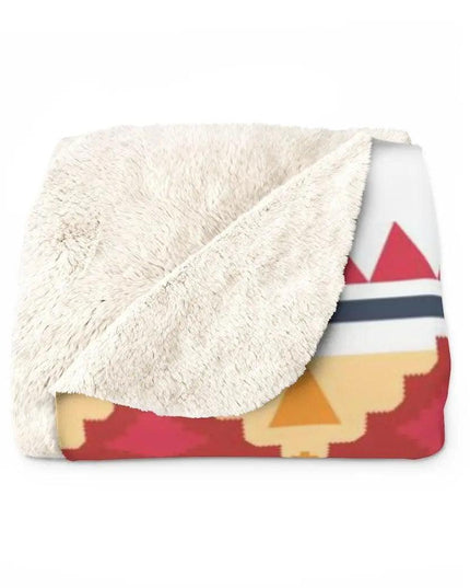Chic Tribal Plush Sherpa Fleece Blanket