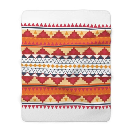 Chic Tribal Plush Sherpa Fleece Blanket