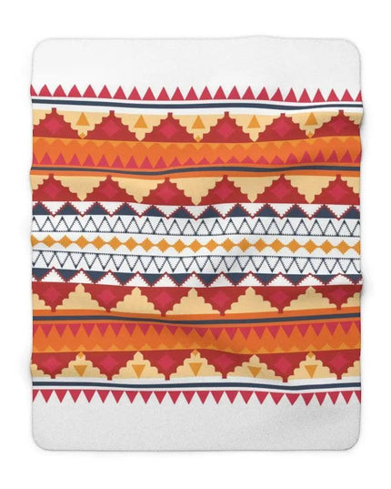 Chic Tribal Plush Sherpa Fleece Blanket