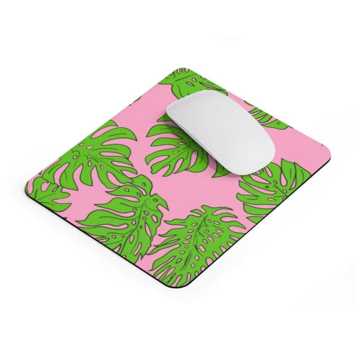 Tropical Leaves rectangular Mouse pad - Très Elite