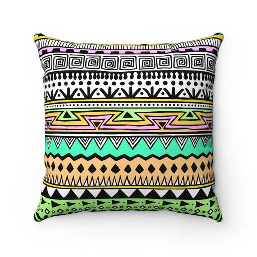 Reversible Tribal Print Throw Pillow Set with Pillow Insert