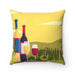 Tuscany wines decorative cushion cover