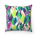 Reversible Tropical Leaves Decorative Pillowcase