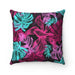 Reversible Tropical Leaves Decorative Pillowcase