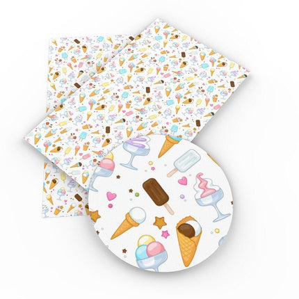 Unicorn Dreamland Faux Leather Crafting Fabric for Whimsical Projects