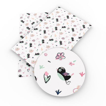 Unicorn Dreamland Faux Leather Crafting Fabric for Whimsical Projects