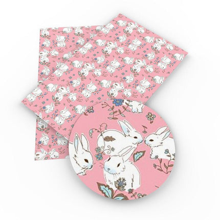 Unicorn Dreamland Faux Leather Crafting Fabric for Whimsical Projects