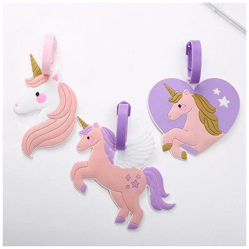 Enchanting Unicorn Luggage Identifier - Chic Travel Essential for Easy Bag Recognition