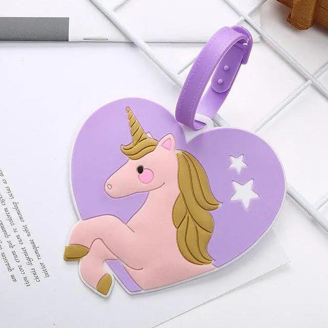 Enchanting Unicorn Luggage Identifier - Chic Travel Essential for Easy Bag Recognition