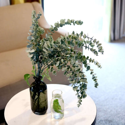 AliKopy 30" Frosted Green Artificial Eucalyptus Branches - Set of 3, R