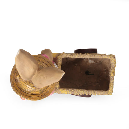 Room & Decor Mgo Rabbit Planter - Pink, Durable Magnesium Oxide