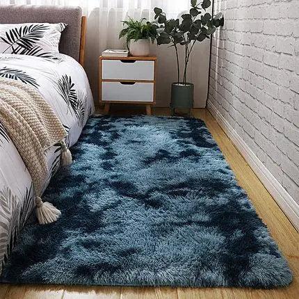 Vibrant Tie-Dye Gradient Accent Rug