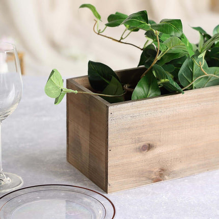 AliKopy Natural Wood Planter Box 24"x6" with Removable Liner